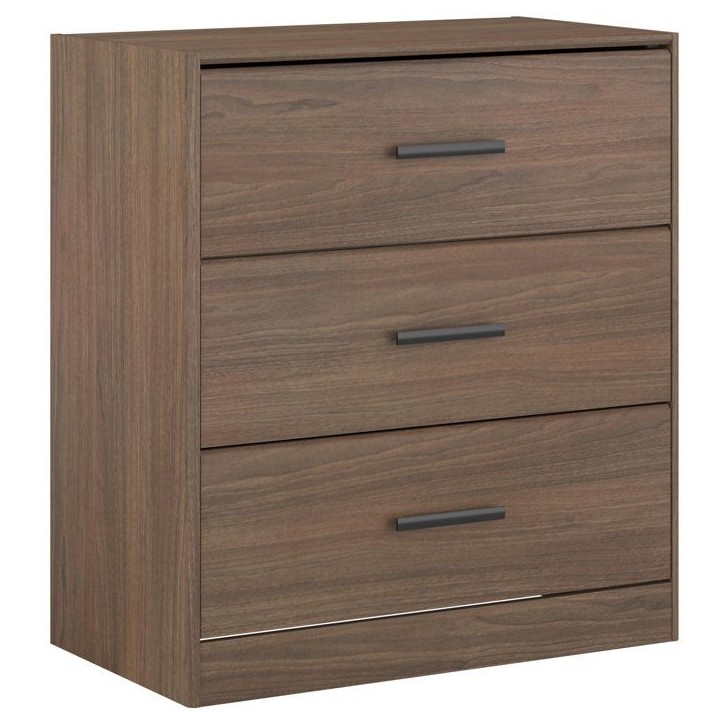 Commode - AZUKA - 3 tiroirs - Orme torréfié - 80 x 44 x 88 cm - PARISOT Commode - AZUKA - 3 tiroirs - Orme torréfié - 80 x 44 x 88 cm - PARISOT