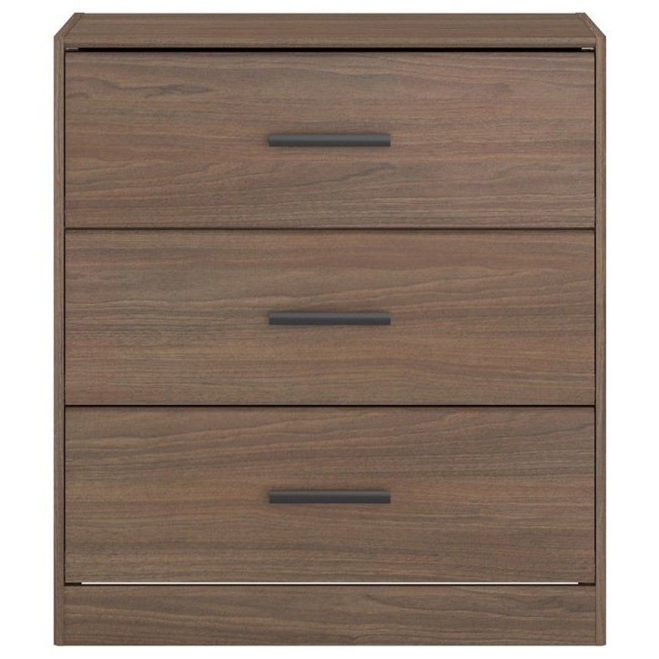 Commode - AZUKA - 3 tiroirs - Orme torréfié - 80 x 44 x 88 cm - PARISOT Commode - AZUKA - 3 tiroirs - Orme torréfié - 80 x 44 x 88 cm - PARISOT