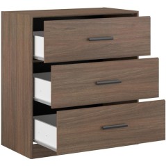 Chambre complete adulte - AZUKA - OrmeTorréfié - Lit 140 x 190 cm -
