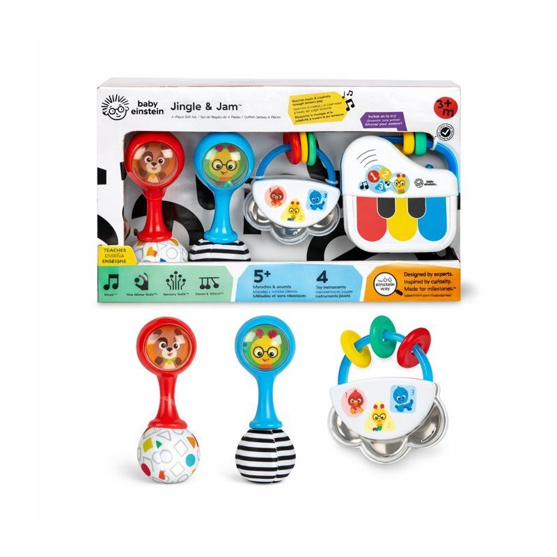 BABY EINSTEIN- Coffret cadeau bébé musical Jingle & Jam 3 jouets mus
