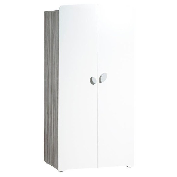 Chambre bébé trio Leaf: lit 120x60, commode a langer et armoire - Babyprice - Blanc Chambre bébé trio Leaf: lit 120x60, commode a langer et armoire - Babyprice - Blanc