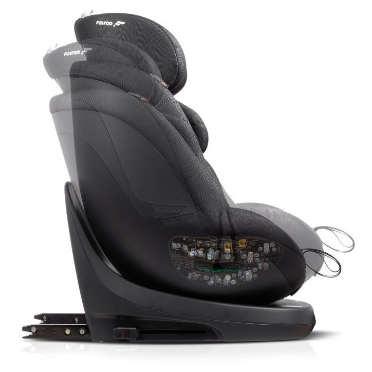 Siege auto - BABYAUTO - Magna Plus - Groupe 0/1/2/3 - I-Size - 40/125 cm - Isofix - Pivotant 360° - Inclinable - Noir