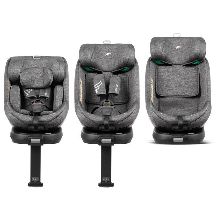 Siege auto - BABYAUTO - Magna Plus - Groupe 0/1/2/3 - I-Size - 40/125 cm - Isofix - Pivotant 360° - Inclinable - Gris