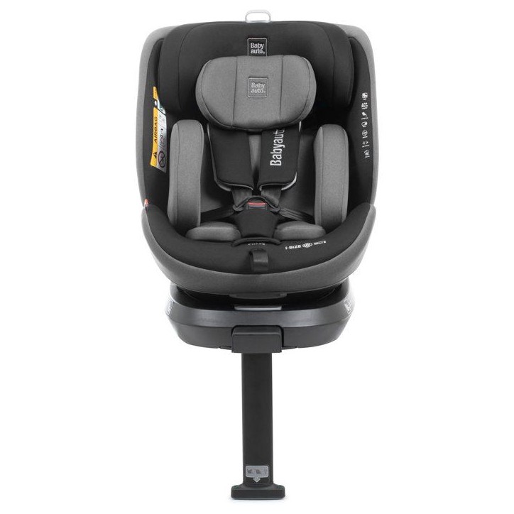Siege auto - BABYAUTO - CORE - Groupe 0/1/2/3 - 40/150 cm - I-Size - Isofix - Pivotant - Inclinable - Réducteur - Anthracite