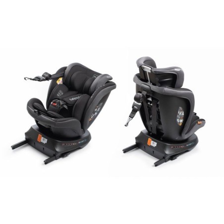 Siege auto - BABYAUTO - RODIA - Groupe 0/1/2/3 - 40/150 cm - I-Size - Pivotant - Inclinable - Avec réducteur - Stone Grey
