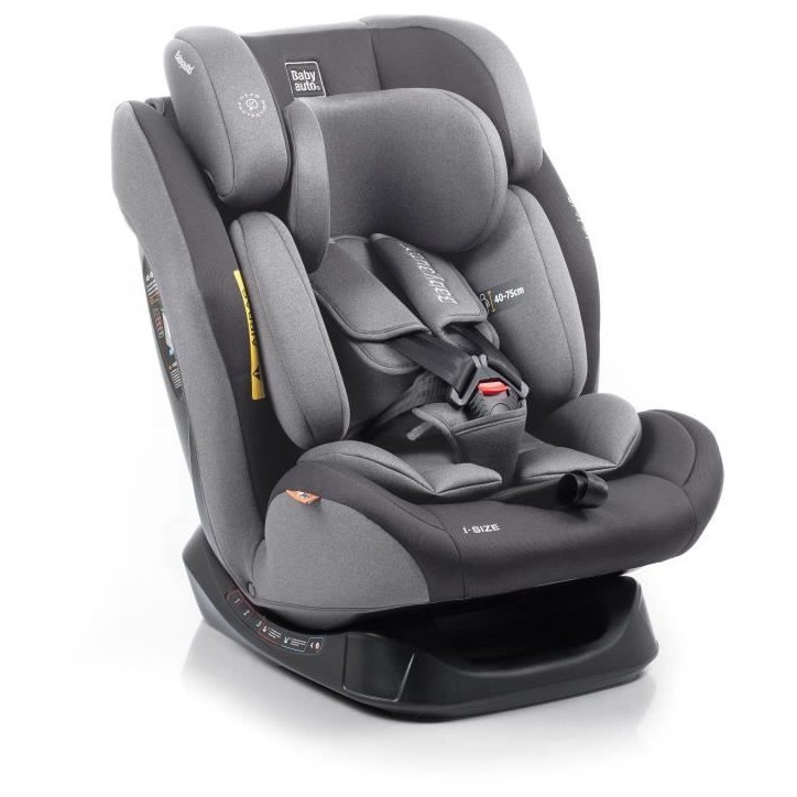 Siege auto - BABYAUTO - LOLO IBELT - Groupe 0/1/2/3 - 40 / 150 cm - I-Size - Inclinable - Réducteur - Gris Siege auto - BABYAUTO - LOLO IBELT - Groupe 0/1/2/3 - 40 / 150 cm - I-Size - Inclinable - Réducteur - Gris