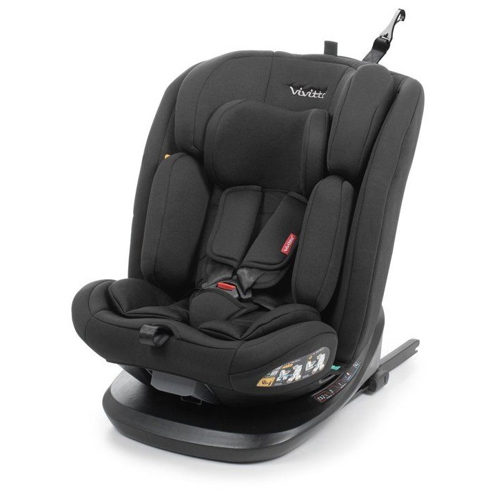 Siege auto - BABYAUTO - ZAFIRO - Groupe 0/1/2/3 - 40/150 cm - I-Size - Pivotant - Inclinable - Avec réducteur - Noir