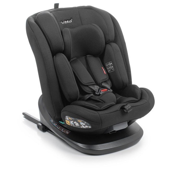 Siege auto - BABYAUTO - ZAFIRO - Groupe 0/1/2/3 - 40/150 cm - I-Size - Pivotant - Inclinable - Avec réducteur - Noir