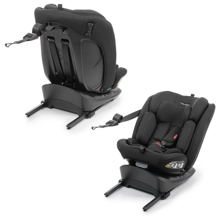 Siege auto - BABYAUTO - ZAFIRO - Groupe 0/1/2/3 - 40/150 cm - I-Size - Pivotant - Inclinable - Avec réducteur - Noir
