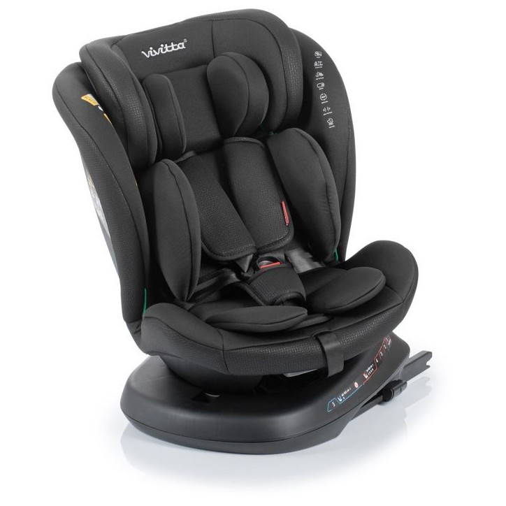 Siege auto - BABYAUTO - Sigma IFix Vivitta - Groupe 0/1/2/3 - 40/150 cm - Isofix + Top tether - Pivotant 360° - Inclinable - No Siege auto - BABYAUTO - Sigma IFix Vivitta - Groupe 0/1/2/3 - 40/150 cm - Isofix + Top tether - Pivotant 360° - Inclinable - No