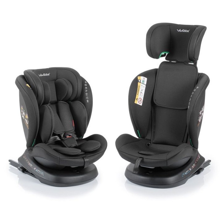 Siege auto - BABYAUTO - Sigma IFix Vivitta - Groupe 0/1/2/3 - 40/150 cm - Isofix + Top tether - Pivotant 360° - Inclinable - No Siege auto - BABYAUTO - Sigma IFix Vivitta - Groupe 0/1/2/3 - 40/150 cm - Isofix + Top tether - Pivotant 360° - Inclinable - No