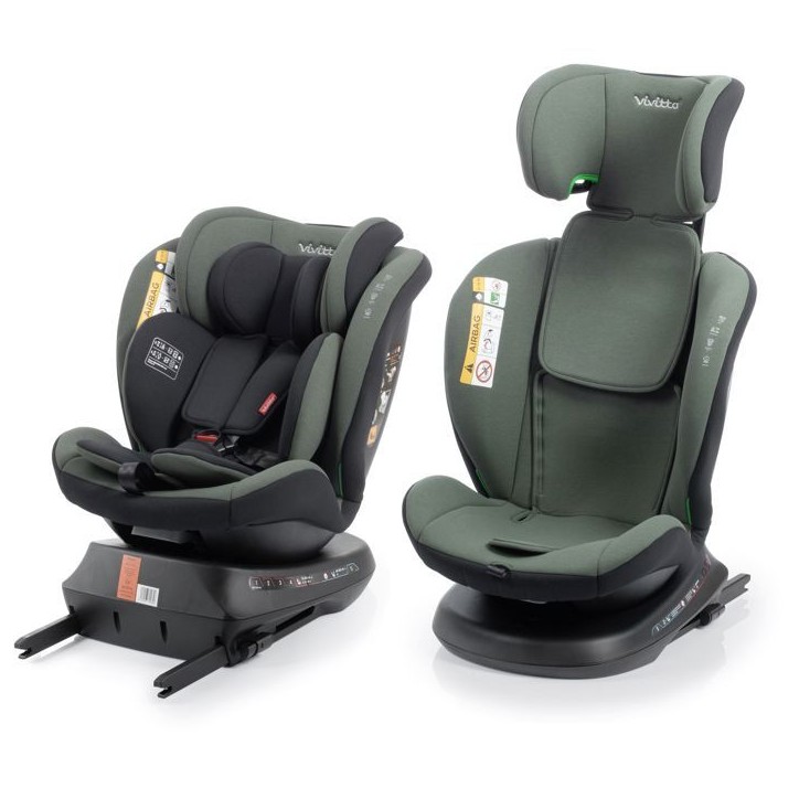 Siege auto - BABYAUTO - Sigma IFix Vivitta - Groupe 0/1/2/3 - 40/150 cm - Isofix + Top tether - Pivotant 360° - Inclinable - Ve