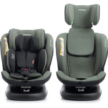 Siege auto - BABYAUTO - Sigma IFix Vivitta - Groupe 0/1/2/3 - 40/150 cm - Isofix + Top tether - Pivotant 360° - Inclinable - Ve