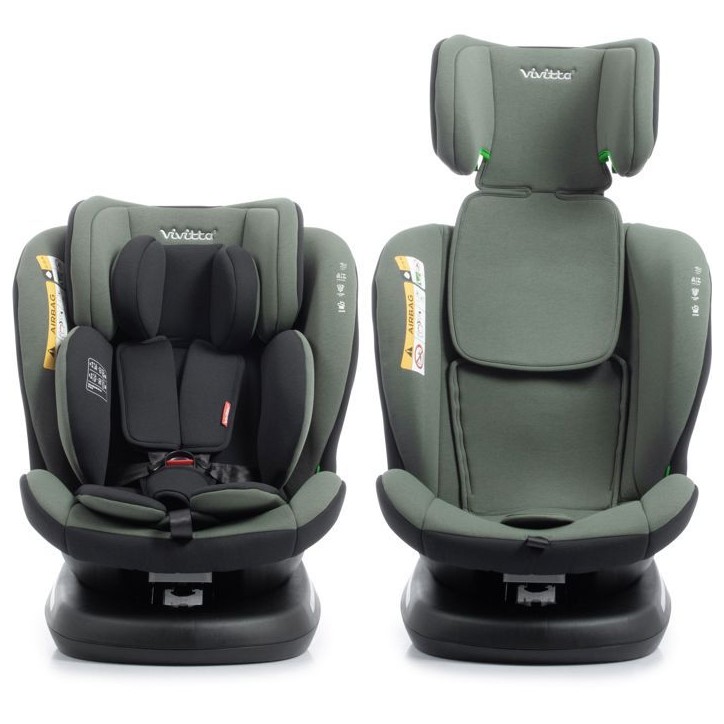 Siege auto - BABYAUTO - Sigma IFix Vivitta - Groupe 0/1/2/3 - 40/150 cm - Isofix + Top tether - Pivotant 360° - Inclinable - Ve