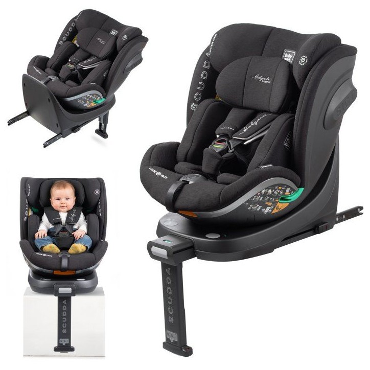 Siege auto - BABYAUTO - SCUDDA - Groupe 0/1/2/3 - 40/150 cm - I-Size - Pivotant - Inclinable - Réducteur - Jambe force - Anthra Siege auto - BABYAUTO - SCUDDA - Groupe 0/1/2/3 - 40/150 cm - I-Size - Pivotant - Inclinable - Réducteur - Jambe force - Anthra