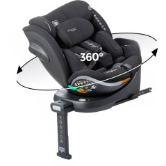 Siege auto - BABYAUTO - SCUDDA - Groupe 0/1/2/3 - 40/150 cm - I-Size - Pivotant - Inclinable - Réducteur - Jambe force - Anthra