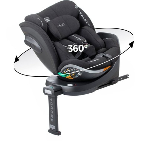 Siege auto - BABYAUTO - SCUDDA - Groupe 0/1/2/3 - 40/150 cm - I-Size - Pivotant - Inclinable - Réducteur - Jambe force - Anthra