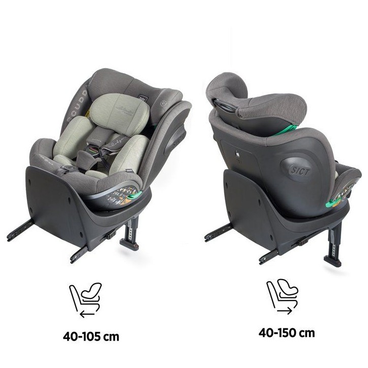 Siege auto - BABYAUTO - SCUDDA - Groupe 0/1/2/3 - 40/150 cm - I-Size - Pivotant - Inclinable - Réducteur - Jambe de force - Oli