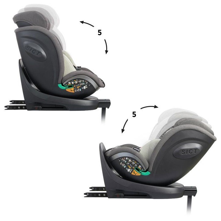 Siege auto - BABYAUTO - SCUDDA - Groupe 0/1/2/3 - 40/150 cm - I-Size - Pivotant - Inclinable - Réducteur - Jambe de force - Oli