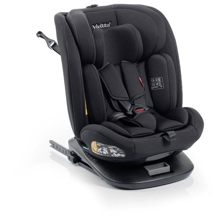 Siege auto - BABYAUTO - Garaia Vivitta - Groupe 0/1/2/3 - 40/150 cm - Isofix + Top Tether - Pivotant - Inclinable - Noir Siege auto - BABYAUTO - Garaia Vivitta - Groupe 0/1/2/3 - 40/150 cm - Isofix + Top Tether - Pivotant - Inclinable - Noir