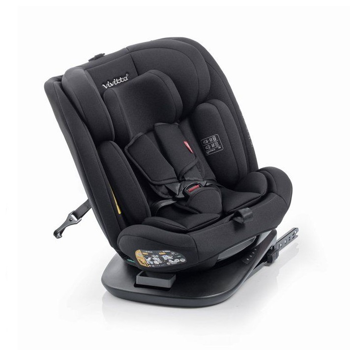 Siege auto - BABYAUTO - Garaia Vivitta - Groupe 0/1/2/3 - 40/150 cm - Isofix + Top Tether - Pivotant - Inclinable - Noir Siege auto - BABYAUTO - Garaia Vivitta - Groupe 0/1/2/3 - 40/150 cm - Isofix + Top Tether - Pivotant - Inclinable - Noir