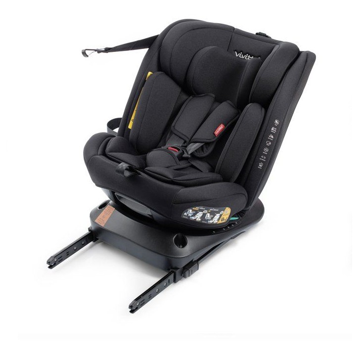 Siege auto - BABYAUTO - Garaia Vivitta - Groupe 0/1/2/3 - 40/150 cm - Isofix + Top Tether - Pivotant - Inclinable - Noir Siege auto - BABYAUTO - Garaia Vivitta - Groupe 0/1/2/3 - 40/150 cm - Isofix + Top Tether - Pivotant - Inclinable - Noir