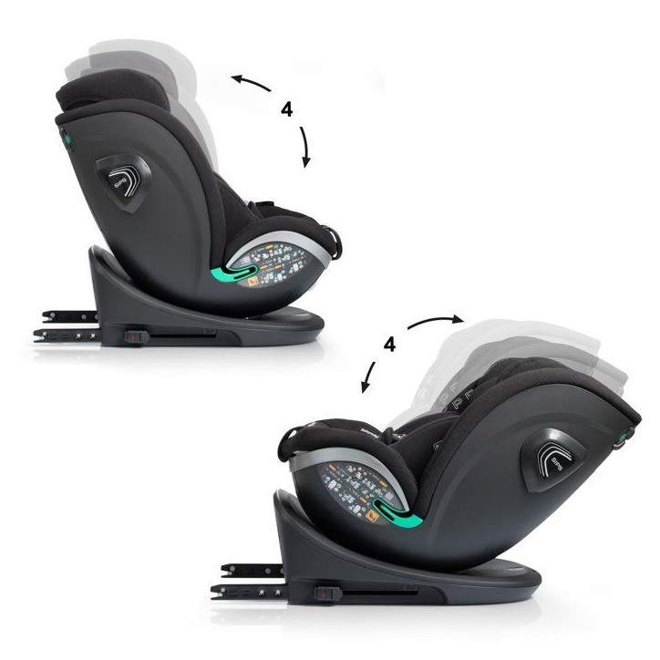 Siege auto - BABYAUTO - XPERTA - Groupe 0/1/2/3 - 40/150 cm - I-Size - Pivotant - Inclinable - Avec réducteur - Anthracite