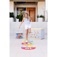 Coffre de rangement - PLASTIKEN - 260 L - 80 x 61 x 53 cm - Lettre