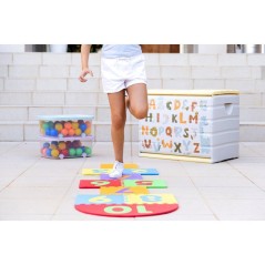 Coffre de rangement - PLASTIKEN - 260 L - 80 x 61 x 53 cm - Lettre