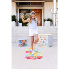 Coffre de rangement - PLASTIKEN - 260 L - 80 x 61 x 53 cm - Lettre
