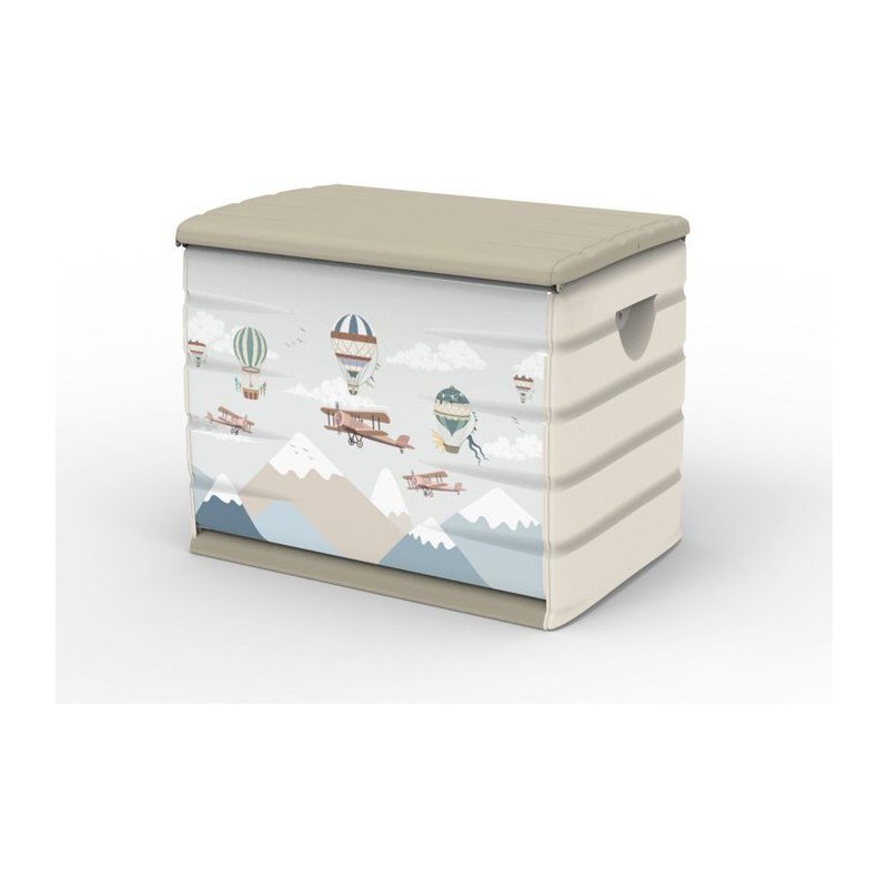 Coffre de rangement - PLASTIKEN - 260 L - 80 x 61 x 53 cm - Globo