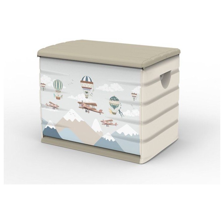 Coffre de rangement - PLASTIKEN - 260 L - 80 x 61 x 53 cm - Globo Coffre de rangement - PLASTIKEN - 260 L - 80 x 61 x 53 cm - Globo