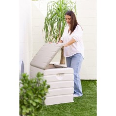 Coffre de rangement - PLASTIKEN - 260 L - 80 x 61 x 53 cm - Globo