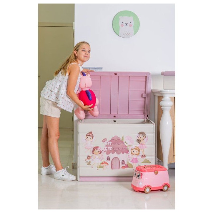 Coffre de rangement - PLASTIKEN - 260 L - 80 x 61 x 53 cm - Hada Coffre de rangement - PLASTIKEN - 260 L - 80 x 61 x 53 cm - Hada