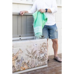 Coffre de rangement - PLASTIKEN - 260 L - 80 x 61 x 53 cm - Safari