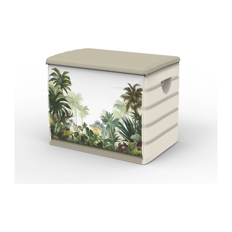 Coffre de rangement - PLASTIKEN - 260 L - 80 x 61 x 53 cm - Tropical