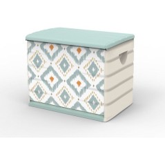 Coffre de rangement - PLASTIKEN - 260 L - 80 x 61 x 53 cm - Vintage
