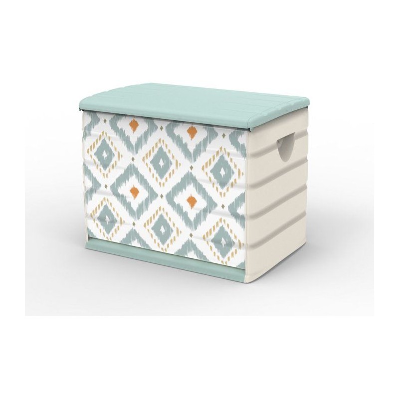 Coffre de rangement - PLASTIKEN - 260 L - 80 x 61 x 53 cm - Vintage