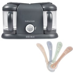 Pack robot cuiseur multifonction Babycook Duo + lot de cuilleres - BEA