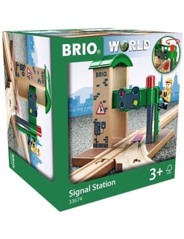 Brio World Station de Controle et d'Aiguillage - Accessoire pour circuit de train en bois - Ravensburger - Mixte des 3 ans - 336