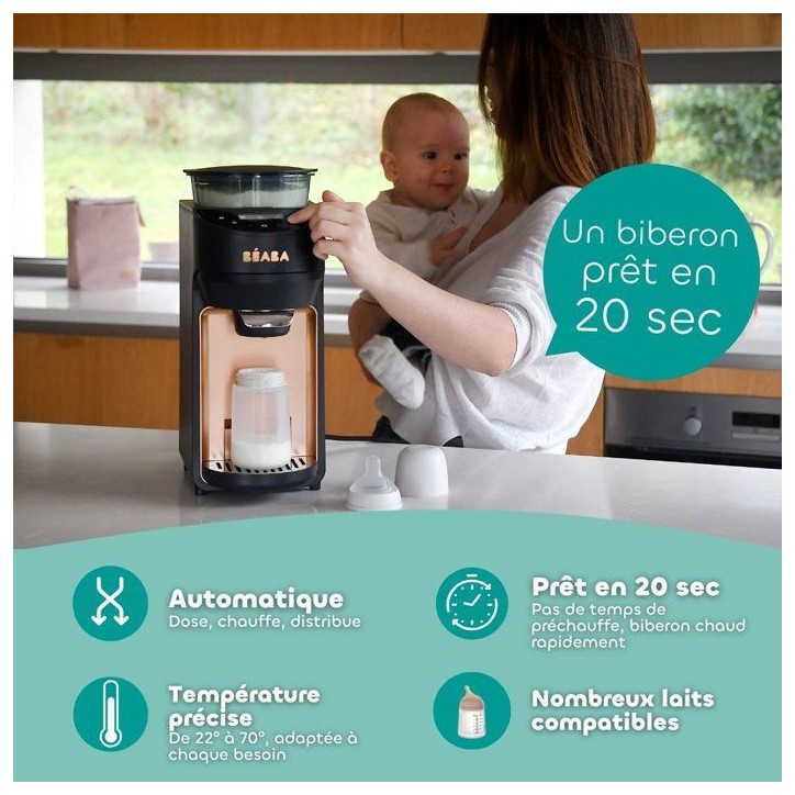 Préparateur de biberons - BEABA - MILKEO Plus V2 - Bleu nuit Préparateur de biberons - BEABA - MILKEO Plus V2 - Bleu nuit