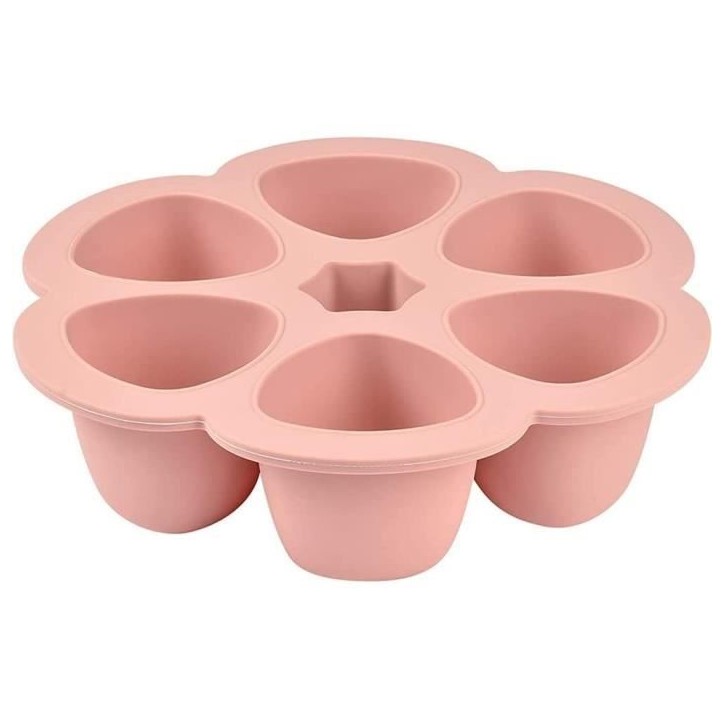 BEABA Multiportions en silicone de qualité premium, résistance thermique, couvercle hermétique, Fabriqué en Italie, 6x90 ml BEABA Multiportions en silicone de qualité premium, résistance thermique, couvercle hermétique, Fabriqué en Italie, 6x90 ml