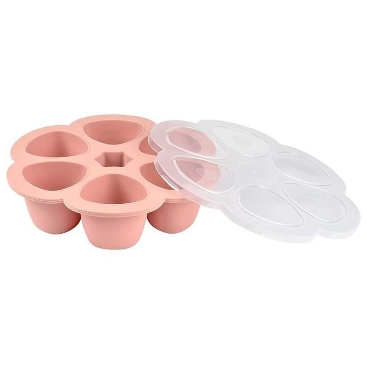 BEABA Multiportions en silicone de qualité premium, résistance thermique, couvercle hermétique, Fabriqué en Italie, 6x90 ml BEABA Multiportions en silicone de qualité premium, résistance thermique, couvercle hermétique, Fabriqué en Italie, 6x90 ml