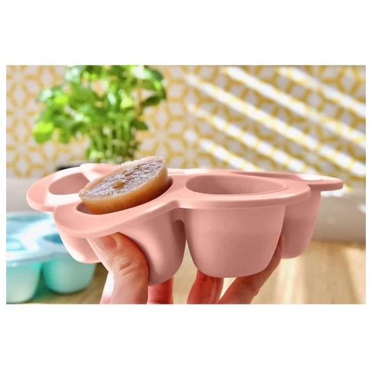 BEABA Multiportions en silicone de qualité premium, résistance thermique, couvercle hermétique, Fabriqué en Italie, 6x90 ml BEABA Multiportions en silicone de qualité premium, résistance thermique, couvercle hermétique, Fabriqué en Italie, 6x90 ml
