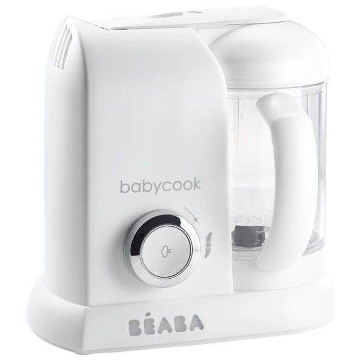 BÉABA - Babycook Solo - Robot Bébé 4 en 1 Mixeur-Cuiseur - Cuisson Vapeur - Blanc BÉABA - Babycook Solo - Robot Bébé 4 en 1 Mixeur-Cuiseur - Cuisson Vapeur - Blanc