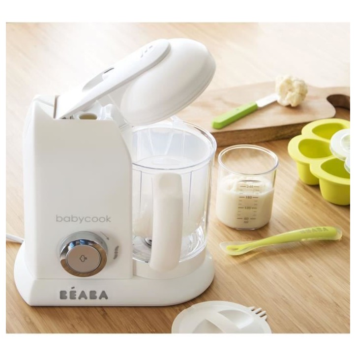 BÉABA - Babycook Solo - Robot Bébé 4 en 1 Mixeur-Cuiseur - Cuisson Vapeur - Blanc BÉABA - Babycook Solo - Robot Bébé 4 en 1 Mixeur-Cuiseur - Cuisson Vapeur - Blanc