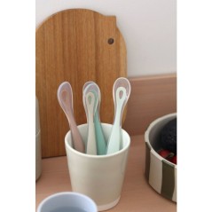 Lot de 4 cuilleres - BEABA - 1er âge - En silicone - Natural set