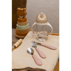 Set 3 couverts - BEABA - Inox - Barbe a papa