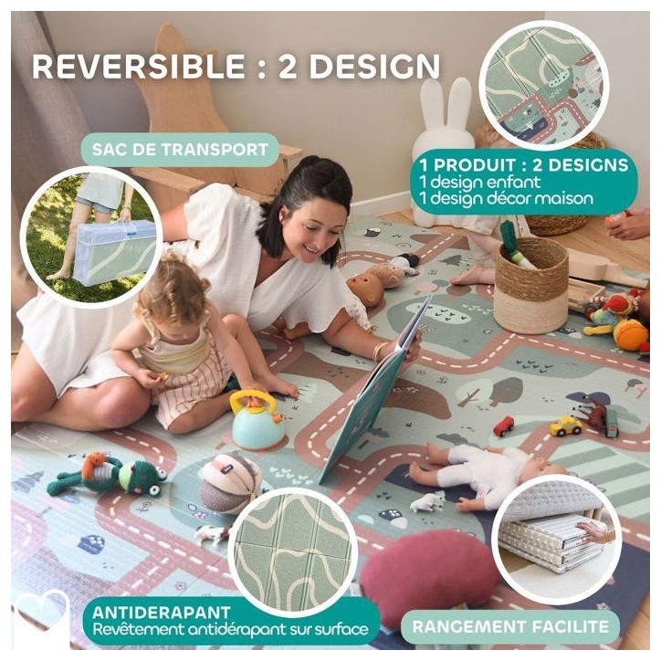 Tapis de motricité XXL - BEABA - Play Life - Landform Tapis de motricité XXL - BEABA - Play Life - Landform