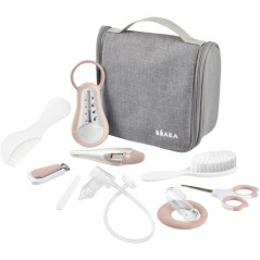 Trousse de toilette - BEABA - 10 accessoires - Vieux rose